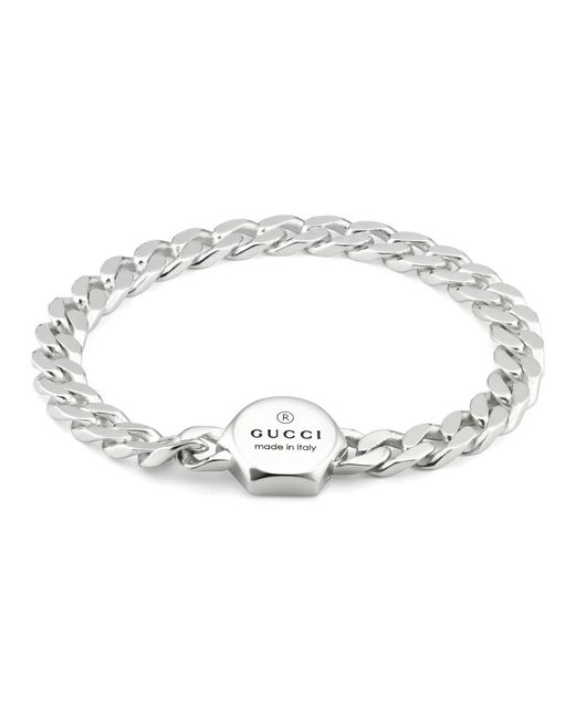 Gucci Accessoires ,Grijs ,Armband in het Metallic