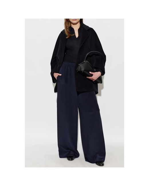 Max Mara Blue Double-Breasted Coats