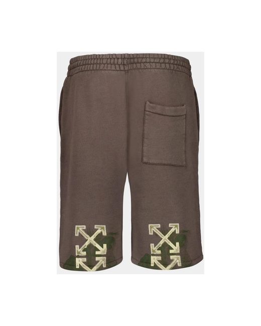 Off-White c/o Virgil Abloh Brown Casual Shorts for men