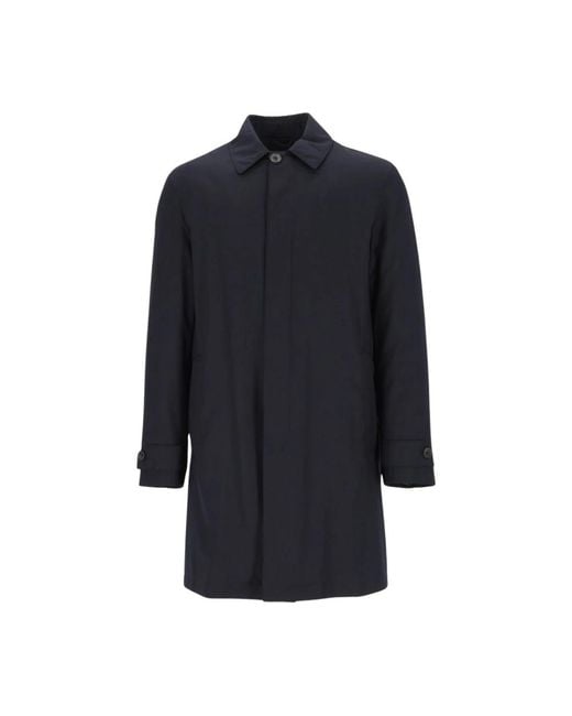 Corneliani Blue Single-Breasted Coats for men