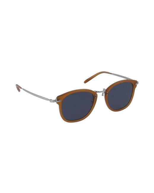 Iconici occhiali da sole con lenti uniformi di Oliver Peoples in Blue