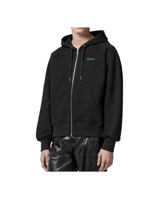 Sweatshirts & hoodies > zip-throughs Versace pour homme en coloris Blue