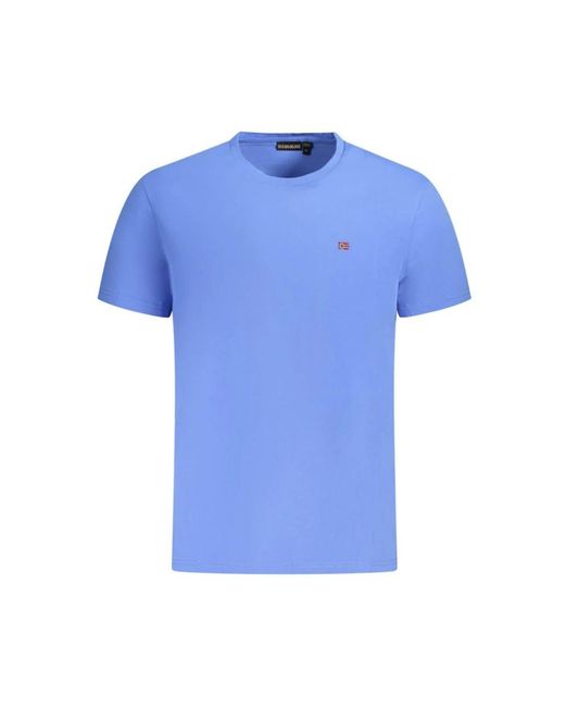 Napapijri Blue T-Shirts for men
