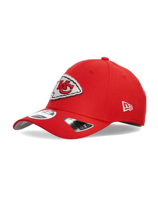 KTZ Curvy Visor Hat Nfl Draft 24 in het Red