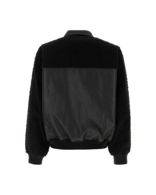 Random Identities Black Faux Fur & Shearling Jackets for men