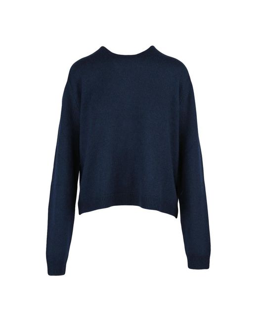 Aspesi Blue Round-Neck Knitwear