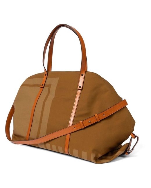 Paul Smith Brown Braune Canvas Reisetasche