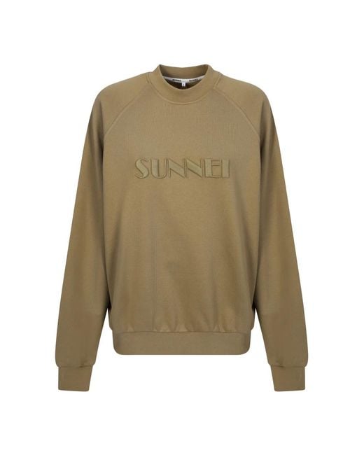 Sunnei Green Sweatshirts