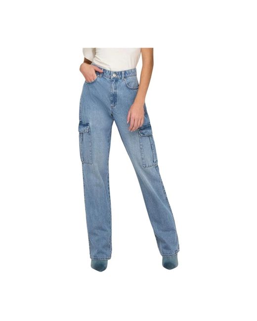 Jeans cargo denim per donne di ONLY in Blue