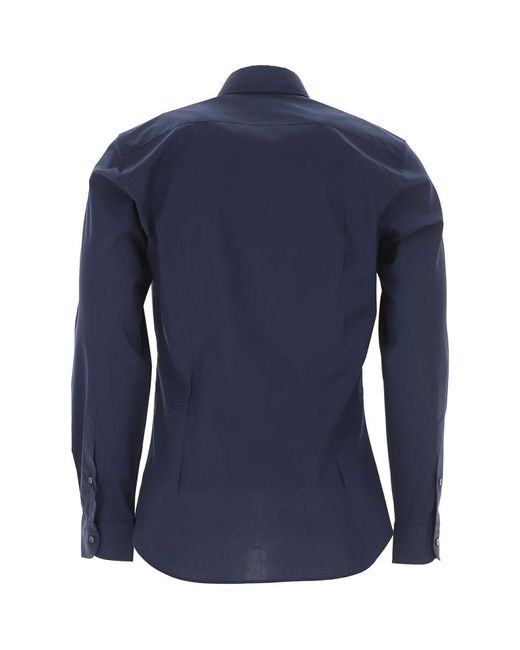 Fay Blue Formal Shirts for men