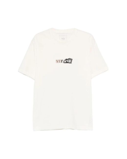 Y-3 White T-Shirts for men