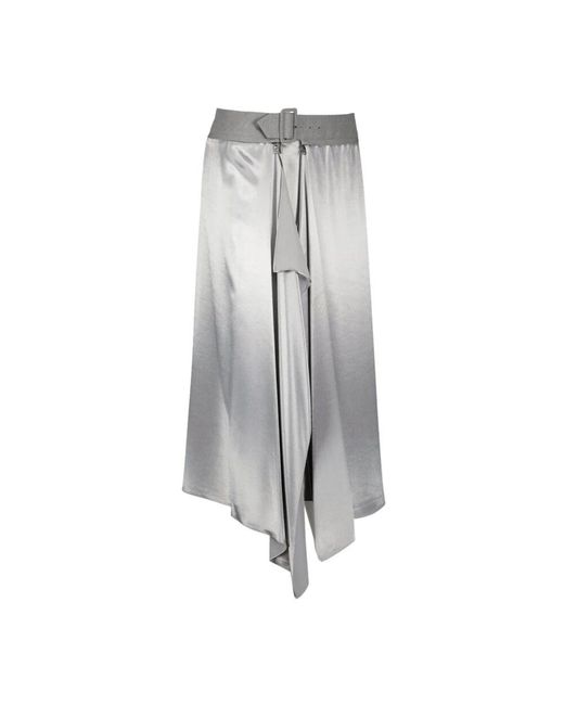 Fendi Gray Midi Skirts