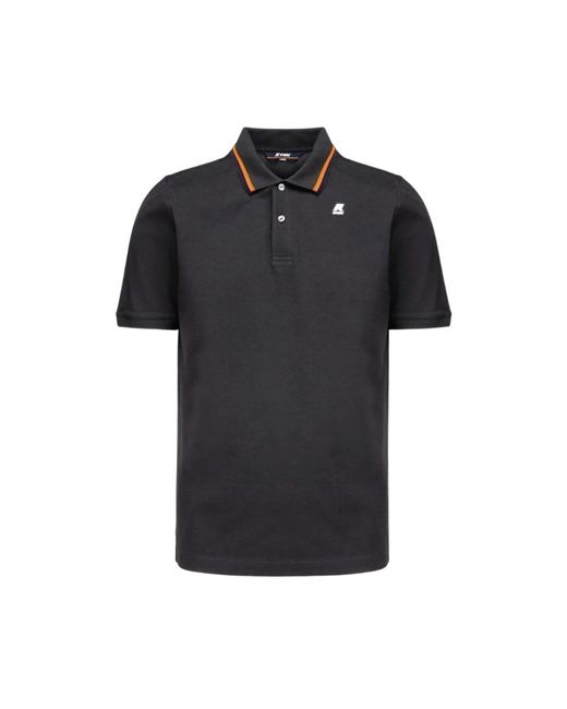K-Way Polo Shirts in Black für Herren