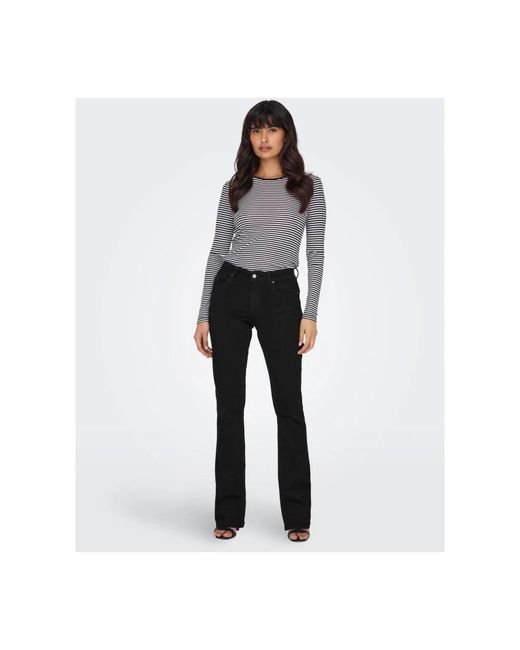 Boot-Cut Jeans ONLY de color Black