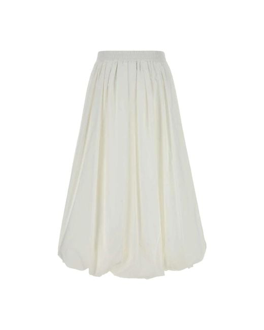 Weekend by Maxmara White Midi Skirts