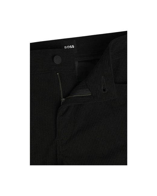 HUGO Black Slim-Fit Trousers for men