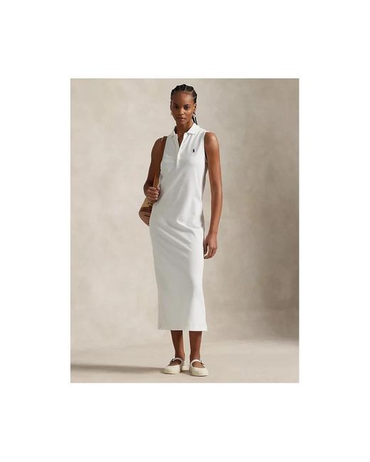Polo Ralph Lauren White Midi Dresses