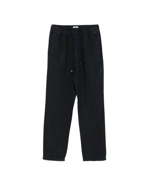 Boglioli Black Straight Trousers for men