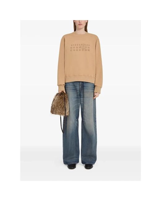 MM6 by Maison Margiela Natural Sweatshirts