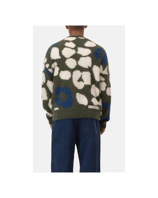 Closed Intarsienmuster-Pullover in Green für Herren