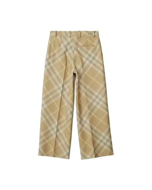 Burberry Natural Cropped Trousers
