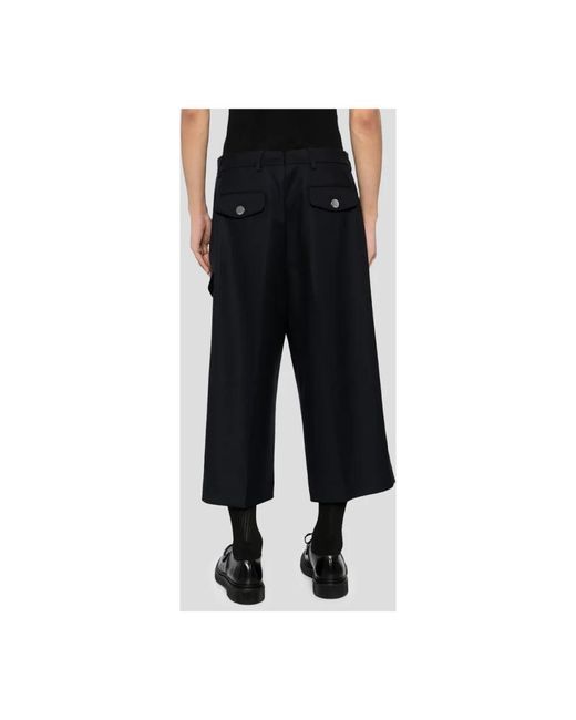 AMI Cropped Broeken in het Black voor heren