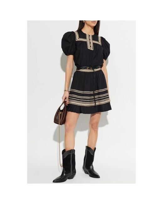 Ulla Johnson Black Short Skirts