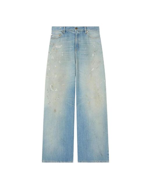 Golden Goose Deluxe Brand Blue Wide Jeans