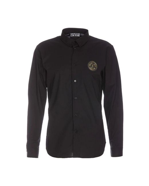 Versace Jeans Couture Schwarzes Hemd Upgrade Für Die Freizeitgarderobe in Black für Herren