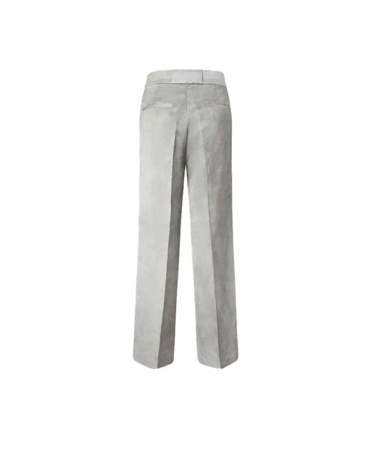 Straight Trousers Pinko en coloris Gray
