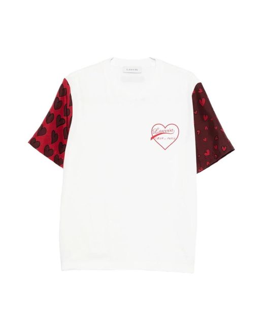 Lanvin Grafische Print T-Shirts En Polos in het Red voor heren