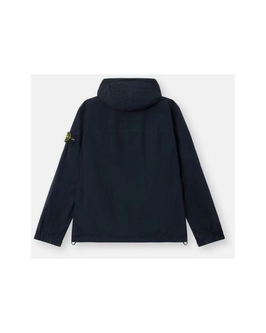 Stone Island Blue Light Jackets for men