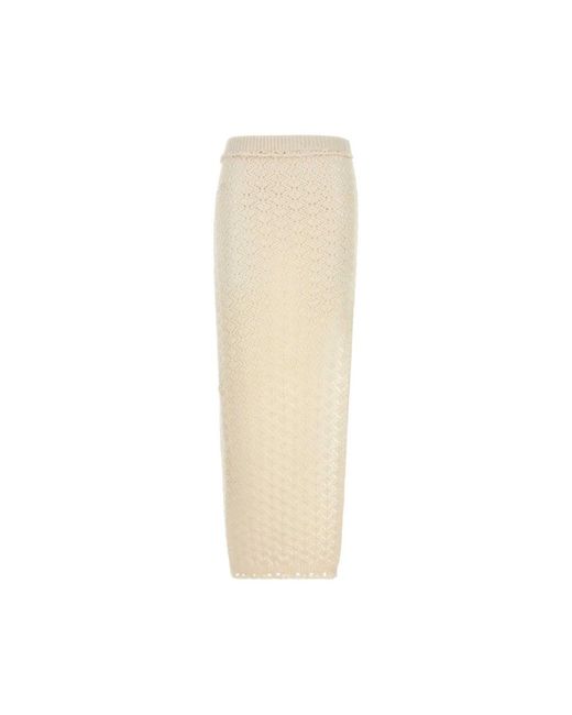 Blumarine Natural Maxi Skirts