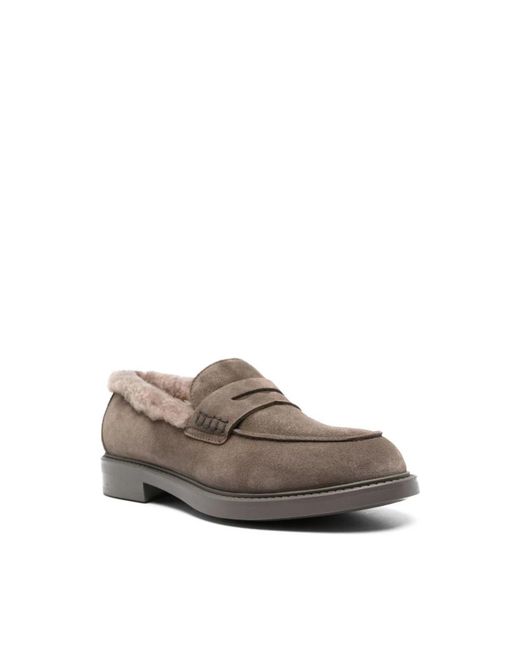 Doucal's Gray Loafers