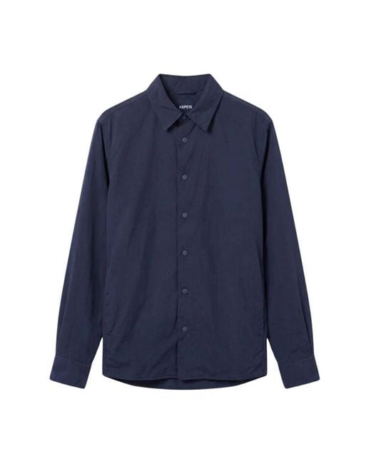 Aspesi Blue Casual Shirts for men