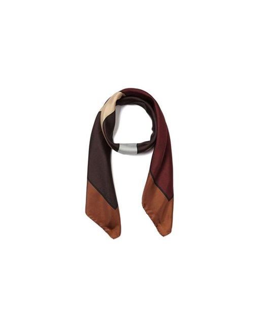 Coccinelle Brown Silk Scarves