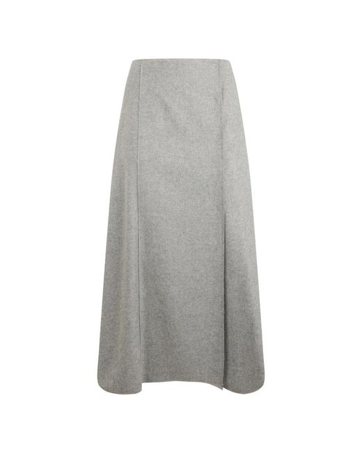 Alberta Ferretti Gonna Long Fluid in het Gray