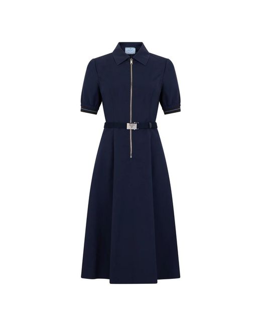 Prada Blue Midi Dresses
