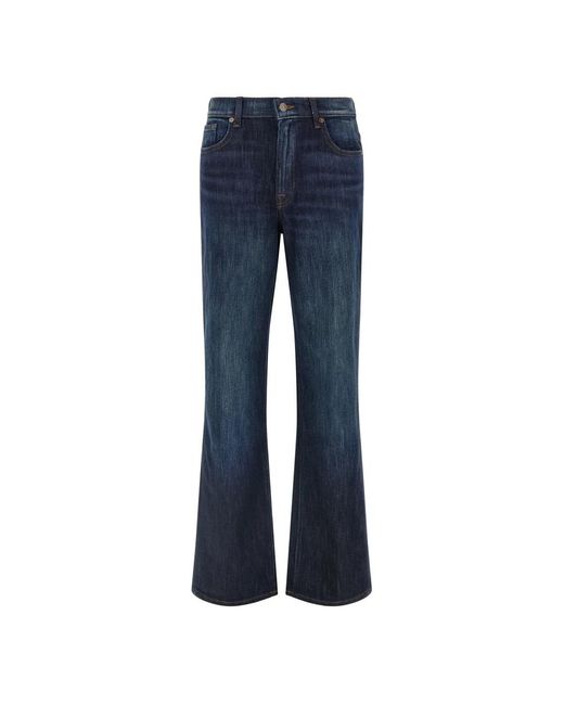 7 For All Mankind Blue Flare Jeans