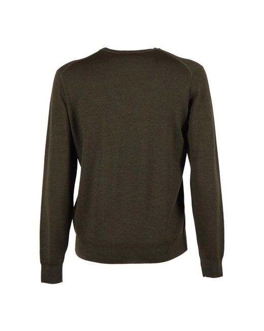 FILIPPO DE LAURENTIIS Green Round-Neck Knitwear for men