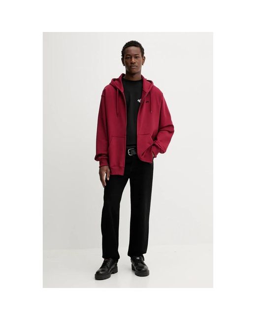 Vans Zip-Through Hoodie in het Red voor heren
