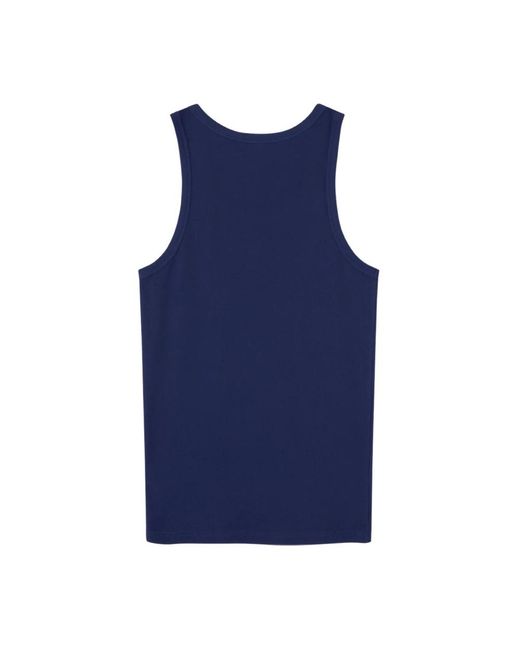Versace Blue Sleeveless Tops for men