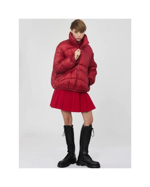 Silvian Heach Red Down Jackets