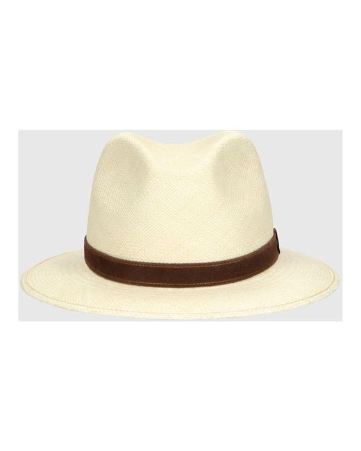 Hats di Borsalino in Natural da Uomo