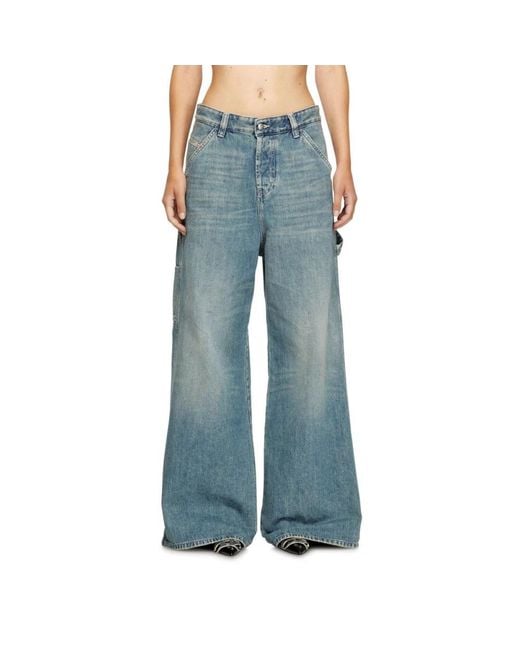 Wide Jeans DIESEL en coloris Blue