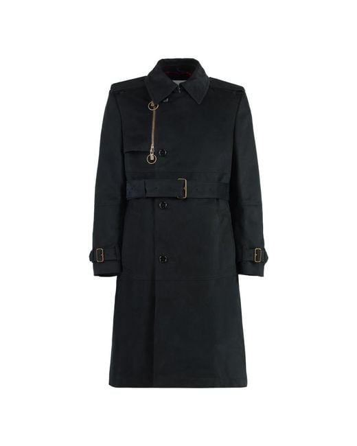 Trench Coats di Burberry in Black da Uomo