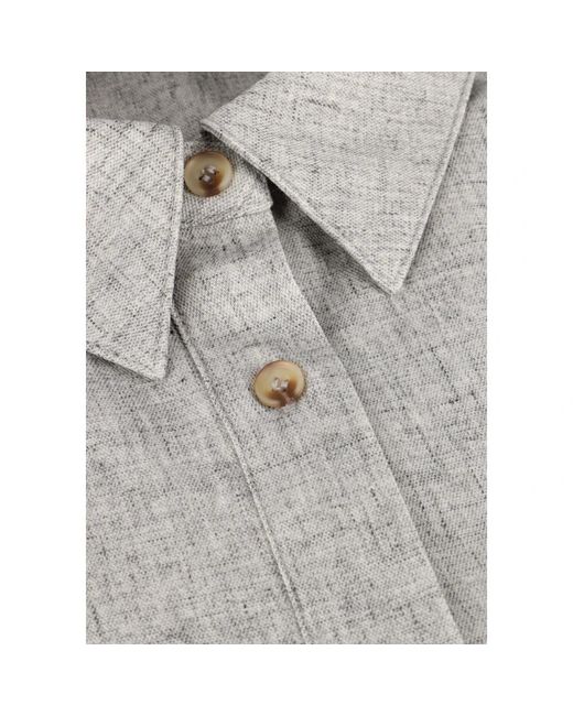 Modström Overhemden ,Grijs ,Grijs Overshirt Stijlvolle Toevoeging Garderobe in het Gray