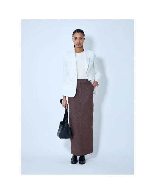 Max Mara Getailleerde Midi Rok in het Purple