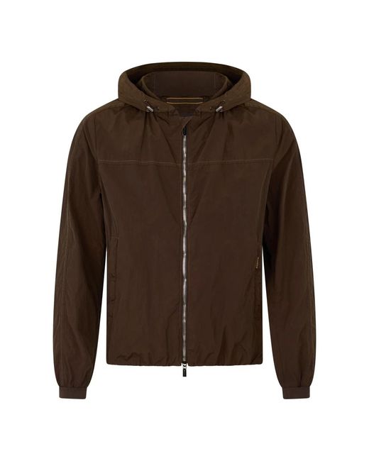 Moorer Brown Light Jackets for men