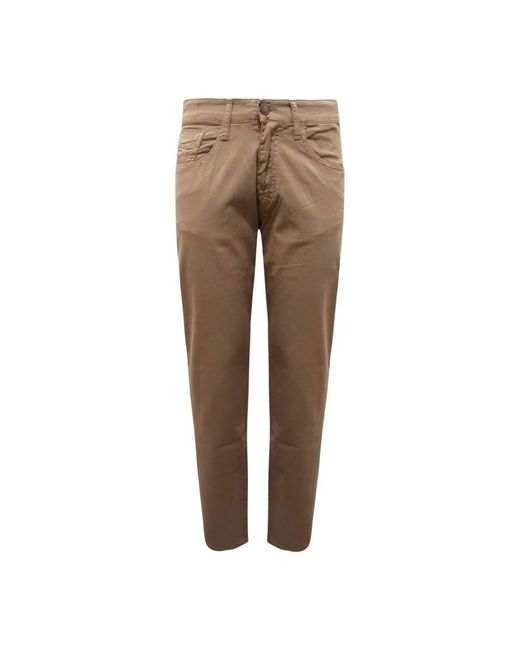 Liu Jo Brown Slim-Fit Trousers for men